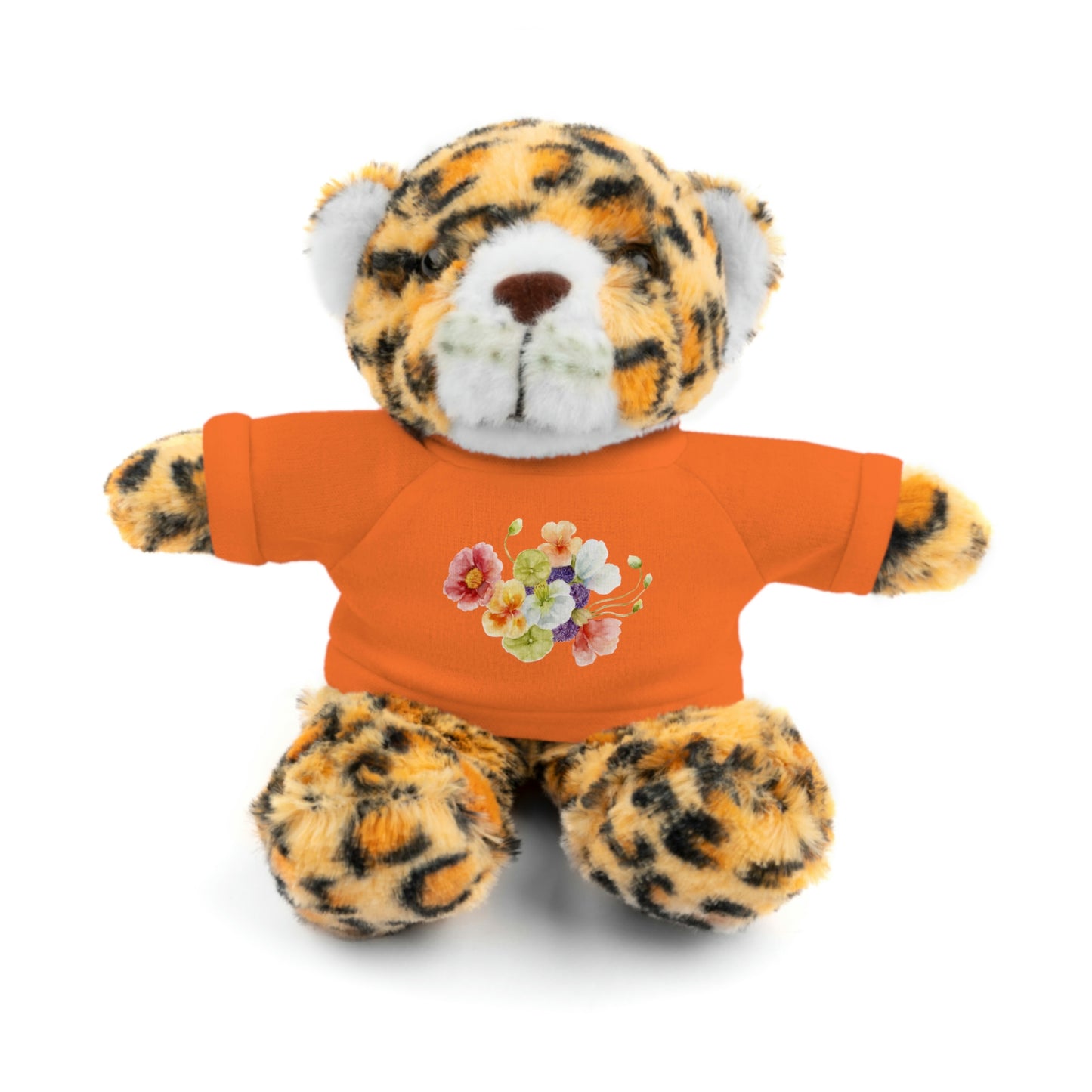 Stuffed Animals with nasturtium, ageratum, and poppies Tee