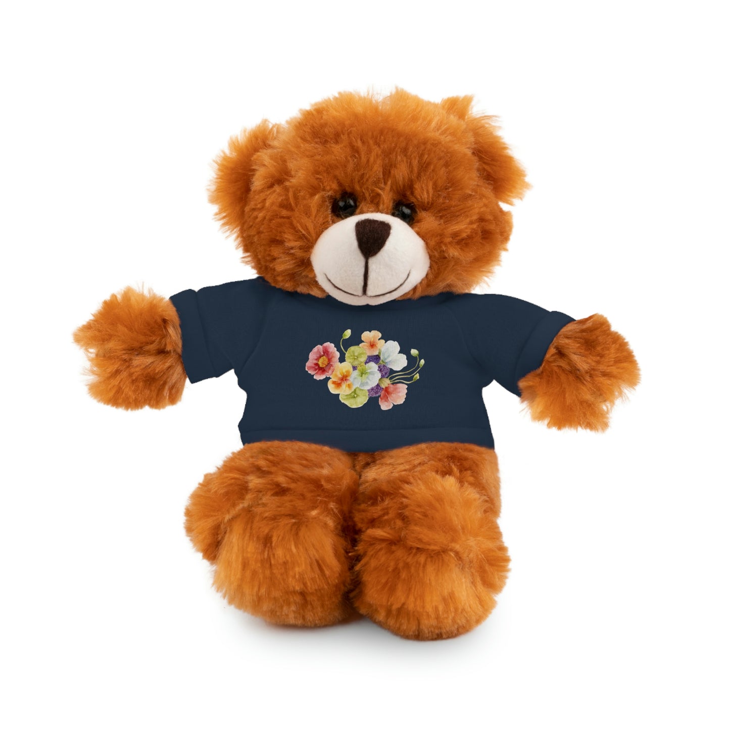 Stuffed Animals with nasturtium, ageratum, and poppies Tee