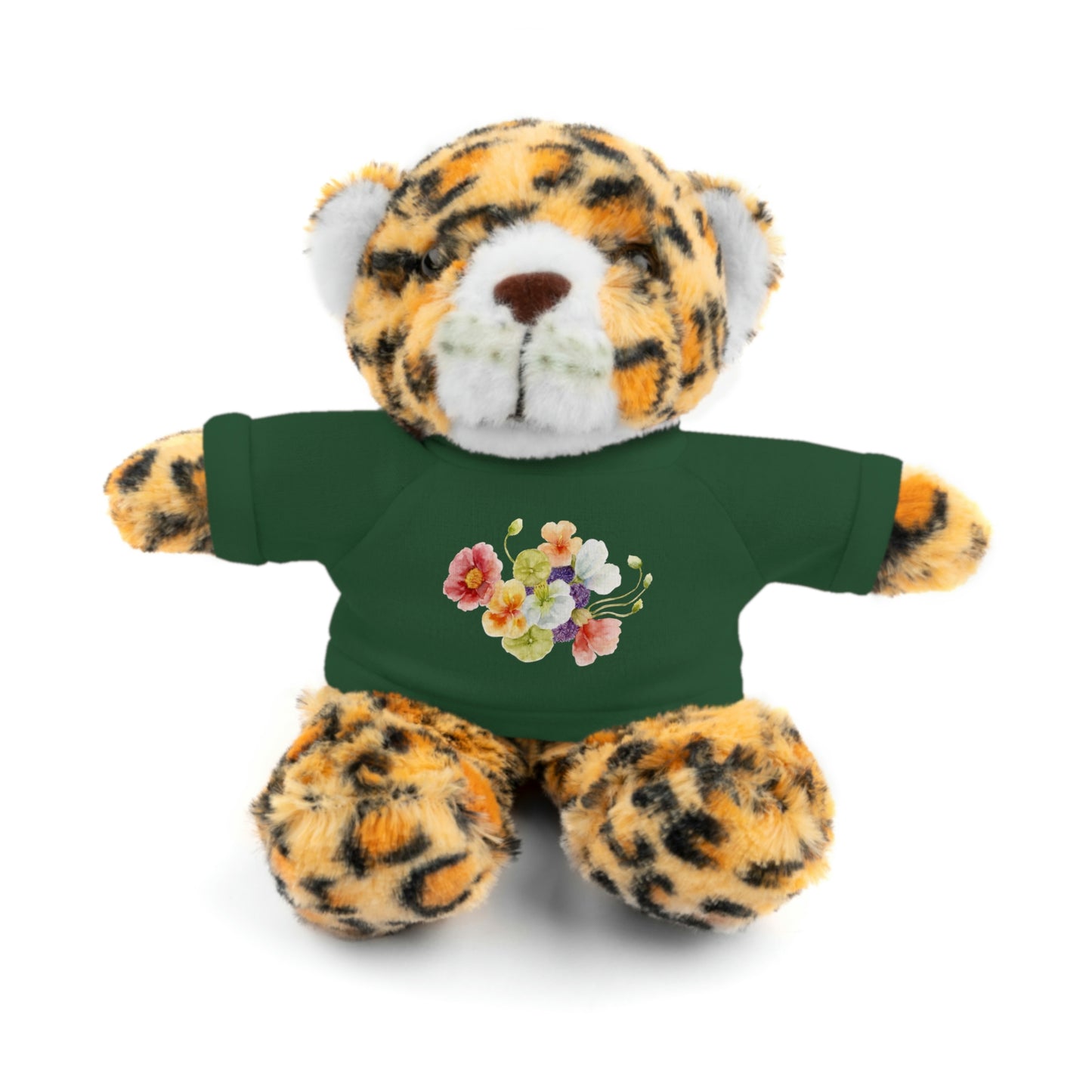 Stuffed Animals with nasturtium, ageratum, and poppies Tee