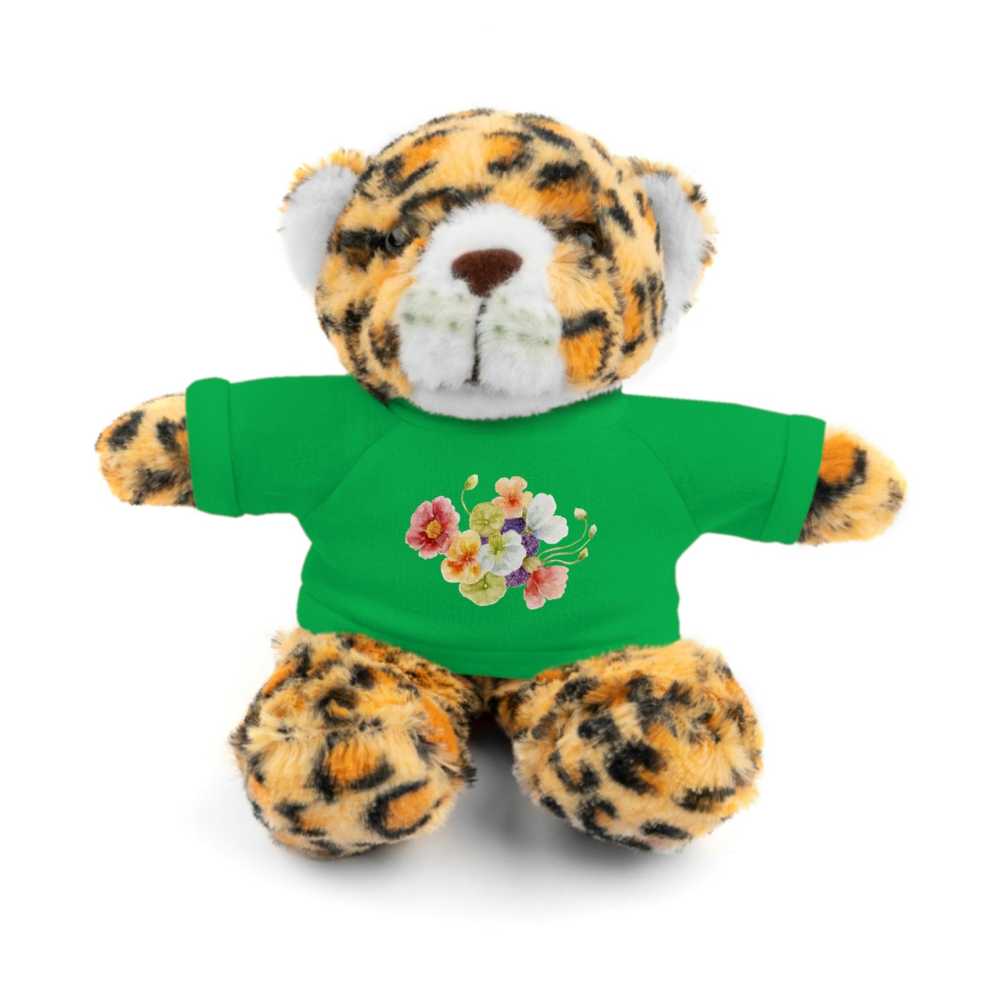 Stuffed Animals with nasturtium, ageratum, and poppies Tee