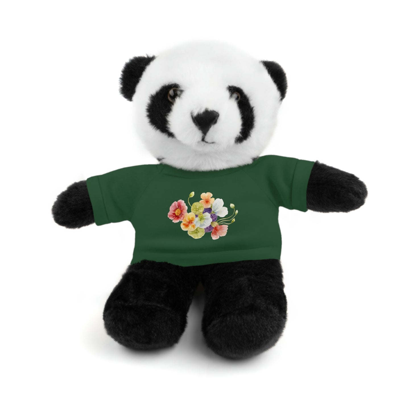 Stuffed Animals with nasturtium, ageratum, and poppies Tee